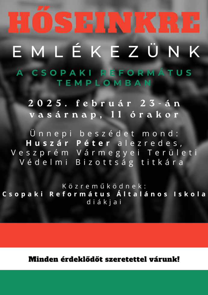 Hőseinkre emlékezünk